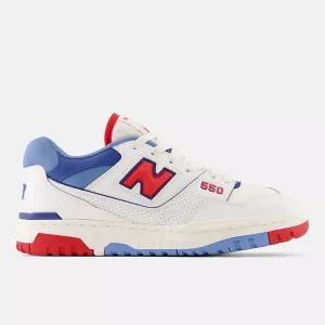 550 Sneaker (White   True Red   Atlantic Blue)