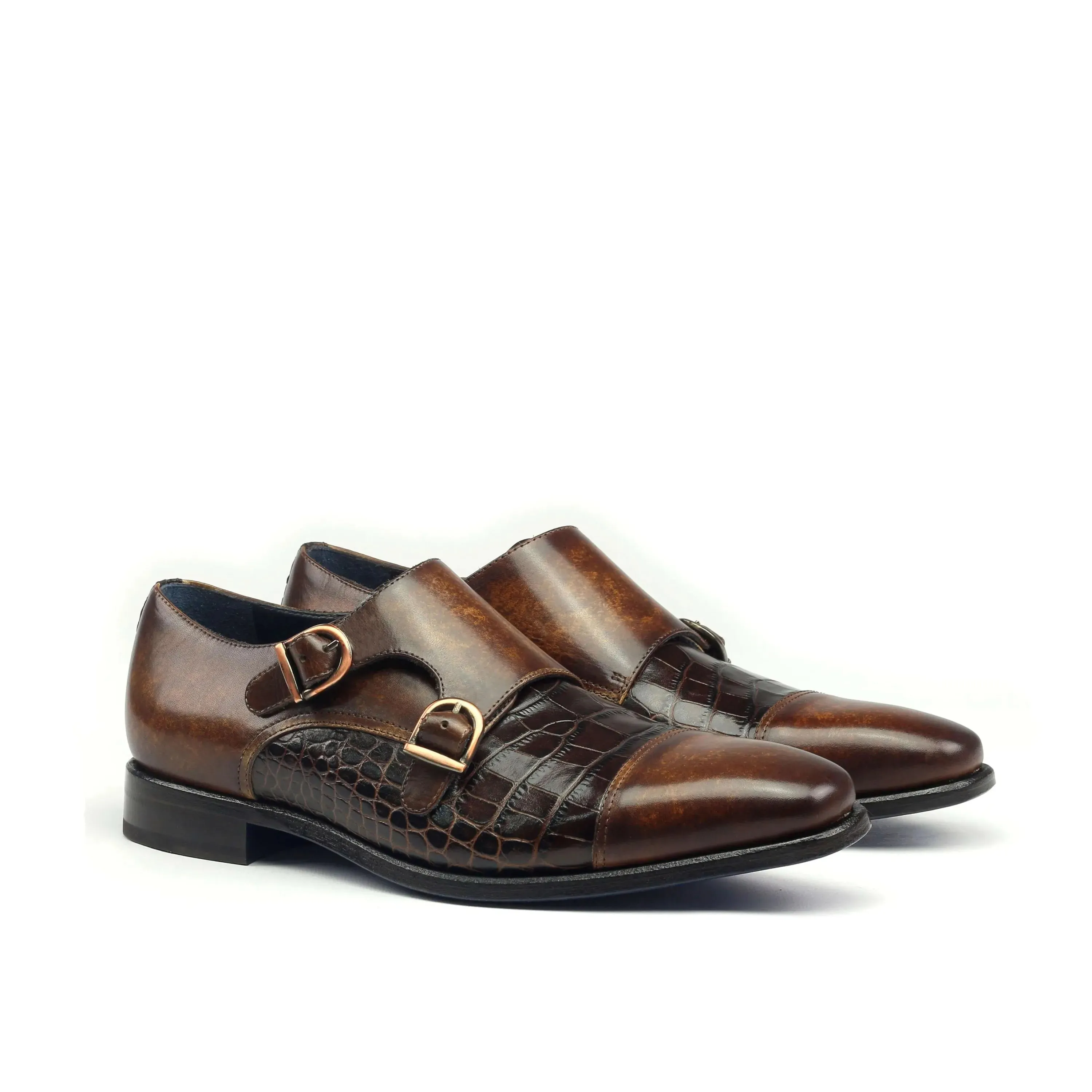 Abraham Double Monk Patina shoes