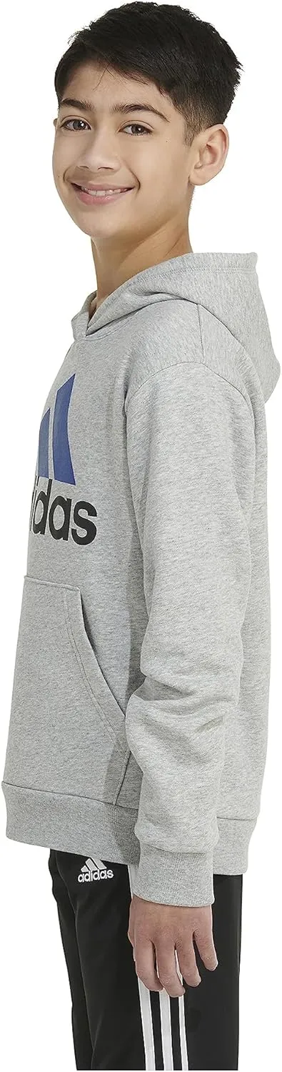 adidas Boys' Long Sleeve Fleece Pullover Hoodie