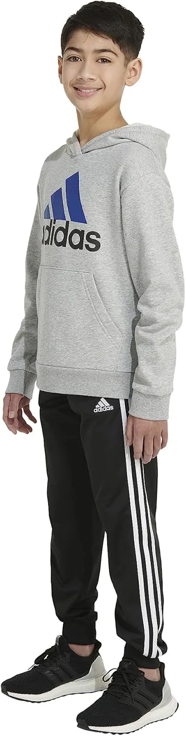 adidas Boys' Long Sleeve Fleece Pullover Hoodie