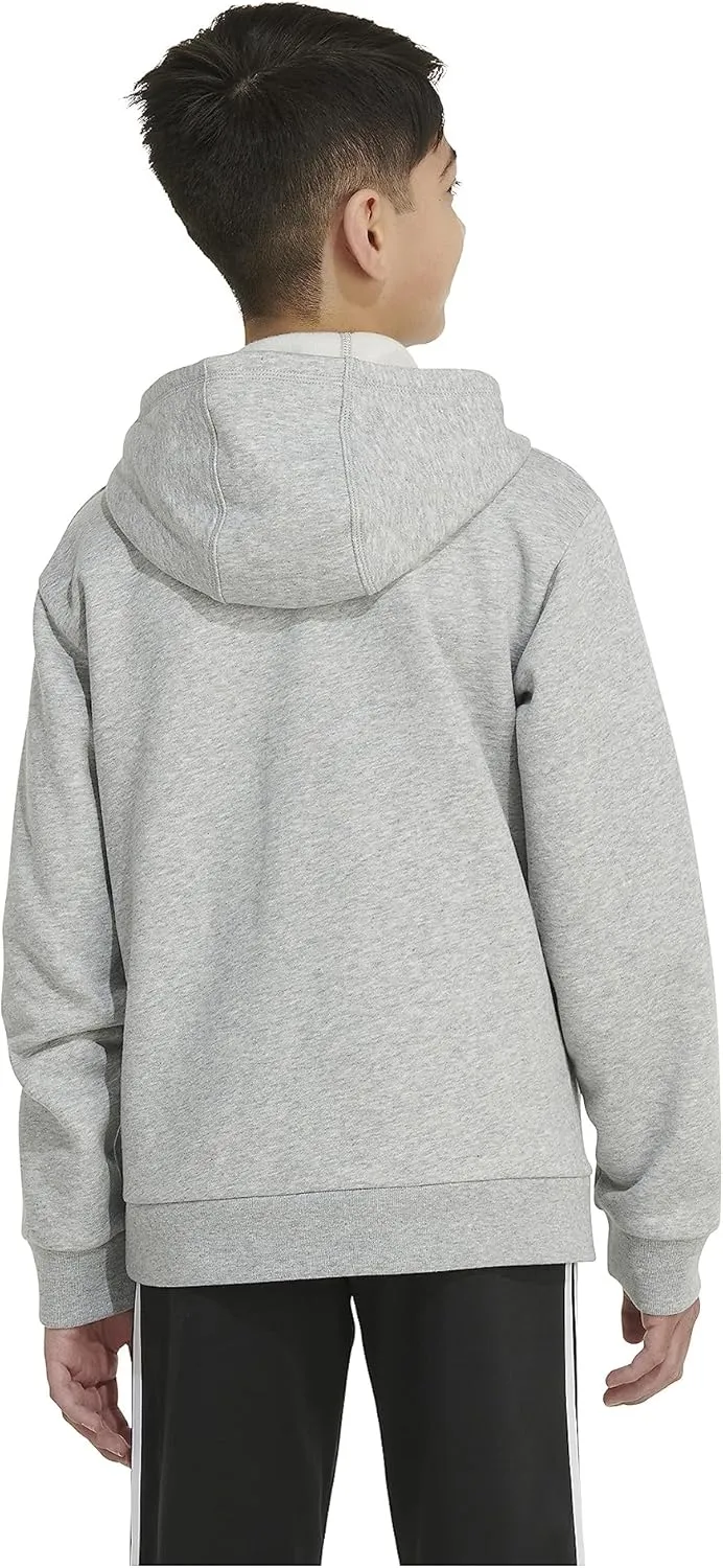adidas Boys' Long Sleeve Fleece Pullover Hoodie
