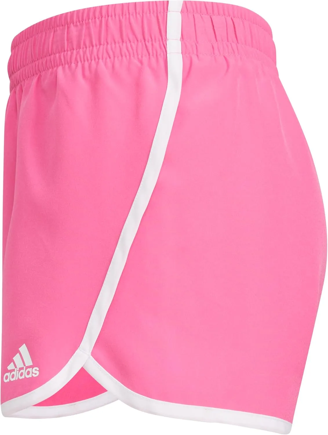 adidas Girls' Elastic Waistband Retro Woven Gym Shorts