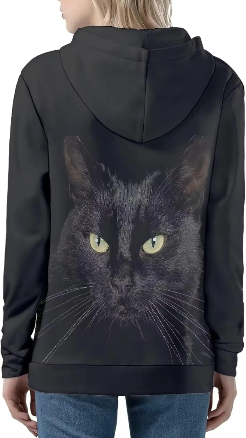 Agoviwo Cute Graphic Hoodie with Zipper Pockets for Women Y2k Thin Tunic Hoodie Long Sleeve Hoodie for Spring