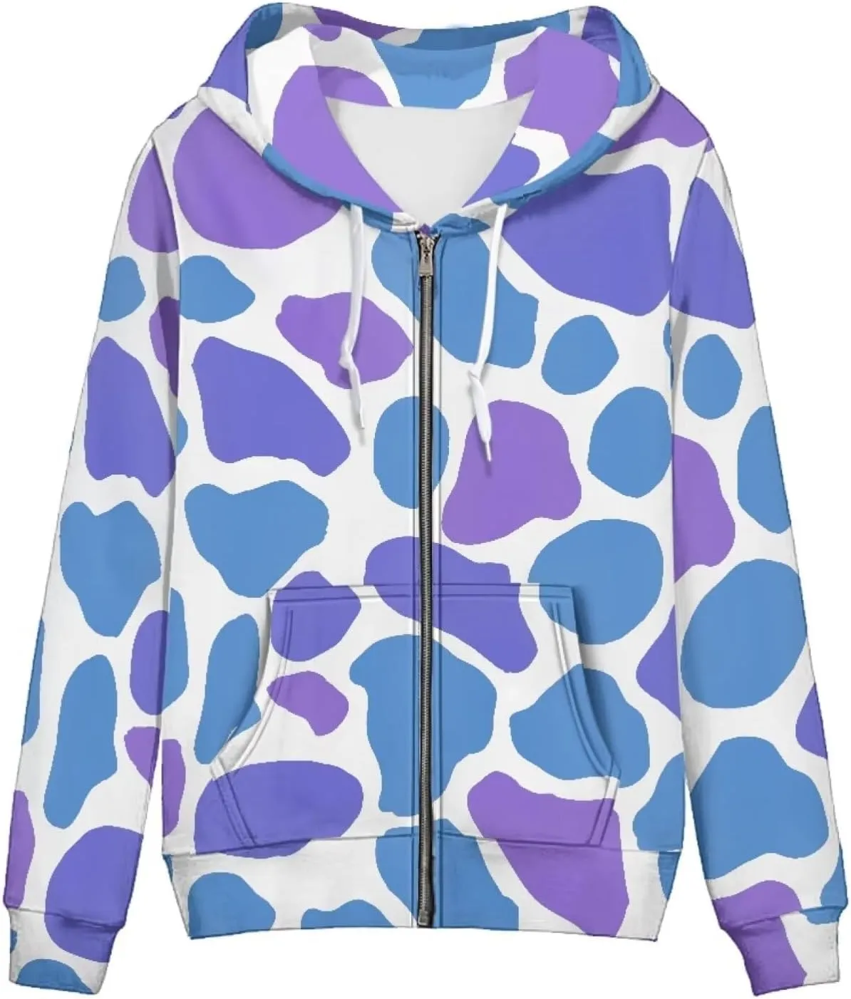 Agoviwo Cute Graphic Hoodie with Zipper Pockets for Women Y2k Thin Tunic Hoodie Long Sleeve Hoodie for Spring