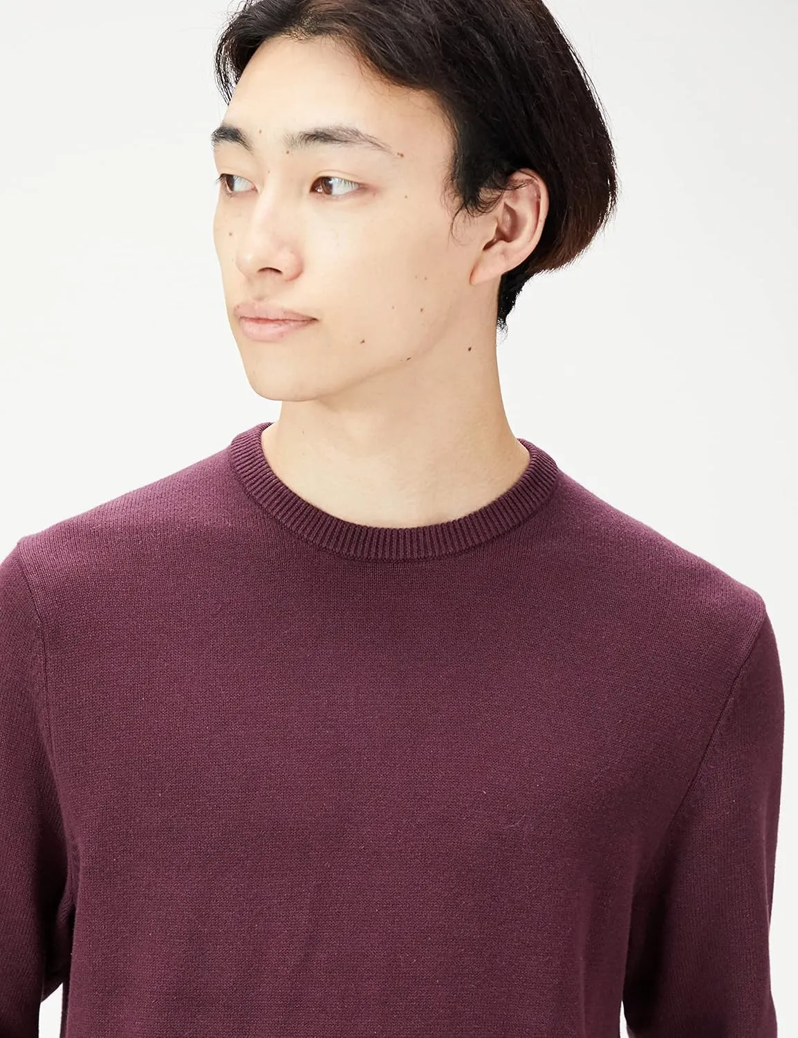 Amazon Essentials Men's Crewneck Sweater, 100% Cotton, Big & Tall Options Available