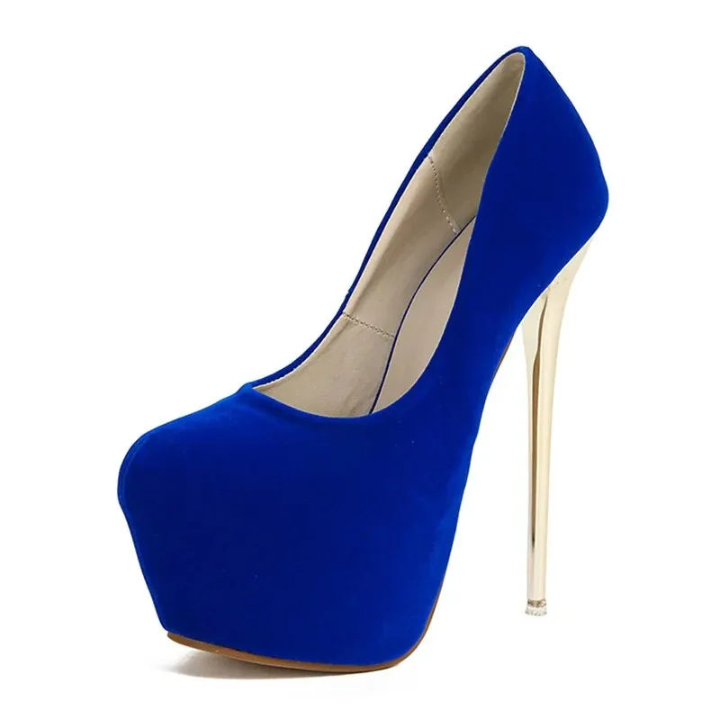 Aneikeh Flock Super High Heels