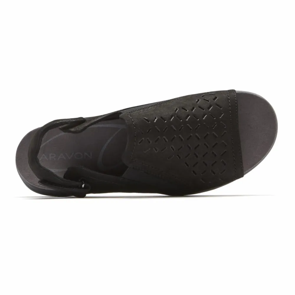Aravon BEAUMONT PEEP SLING BLACK