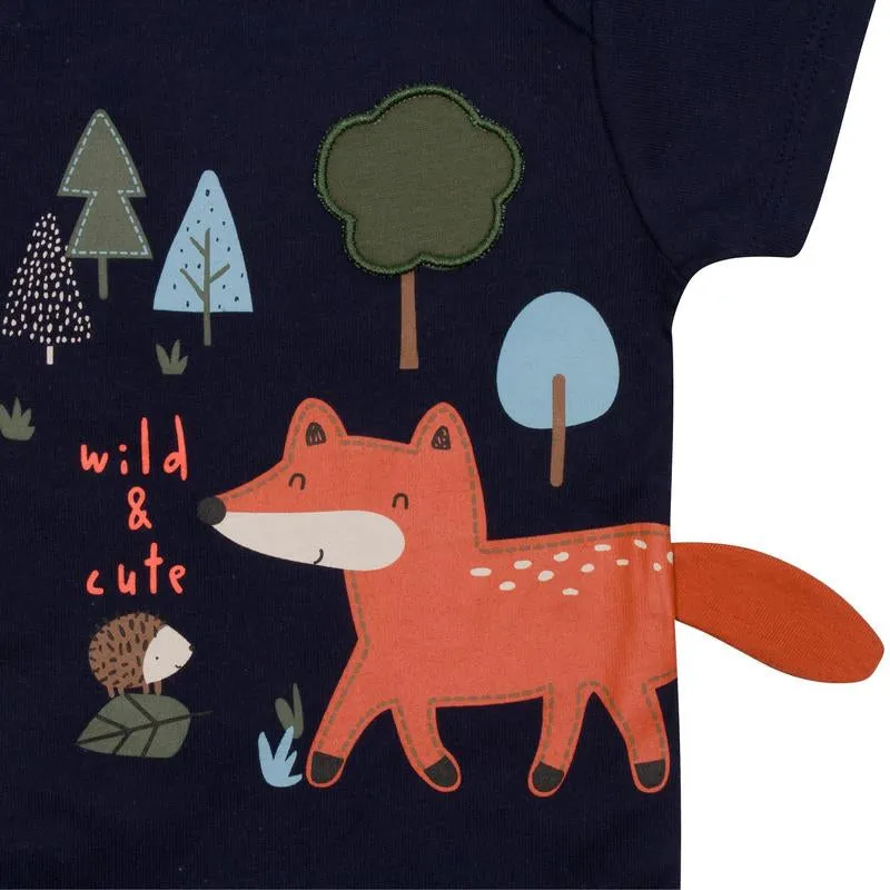 Baby Boys' Fox 5-Pack Short Sleeve Onesies Bodysuits