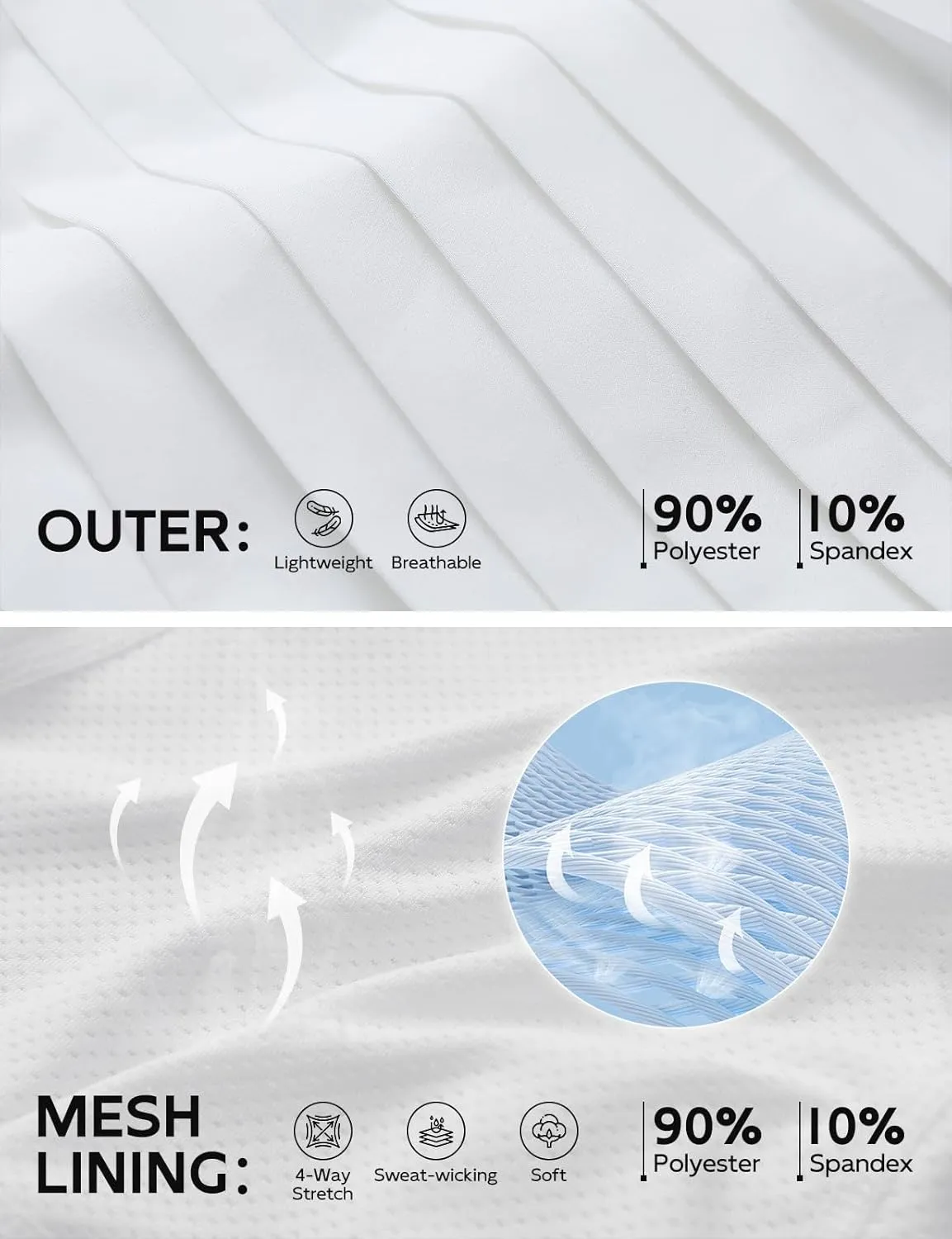 baleaf Pleated Tennis Skirt for Women with Shorts High Waisted Lightweight Athletic Golf Skort Skirts Zipper Pockets
