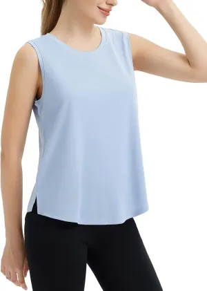 baleaf Women's Sleeveless Workout Tank Tops Loose Running Athletic Top Racerback Tennis Exercise Yoga Flowy Shirts