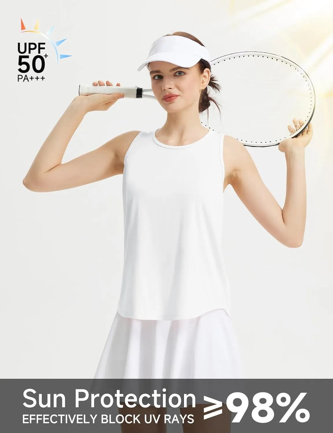 baleaf Women's Workout Tops Racerback Sleeveless Running Athletic Tank Tops Quick Dry Shirts for Sports Gym Exercise