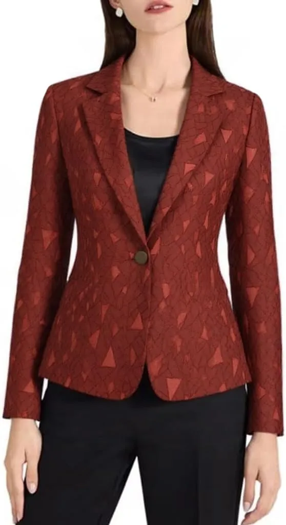 Beninos Womens 3/4 Sleeve Lightweight Office Work Suit Jacket Blazer