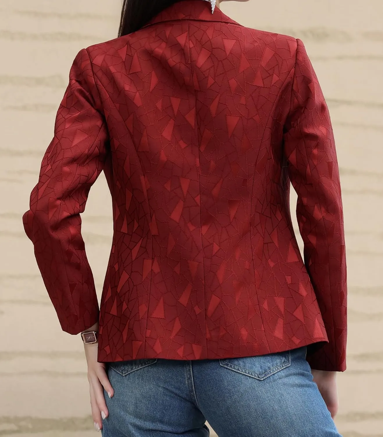Beninos Womens 3/4 Sleeve Lightweight Office Work Suit Jacket Blazer