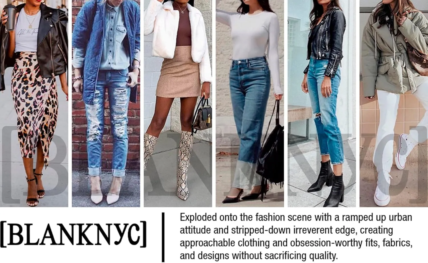 [BLANKNYC] womens Luxury Clothing Denim Trucker Jacket