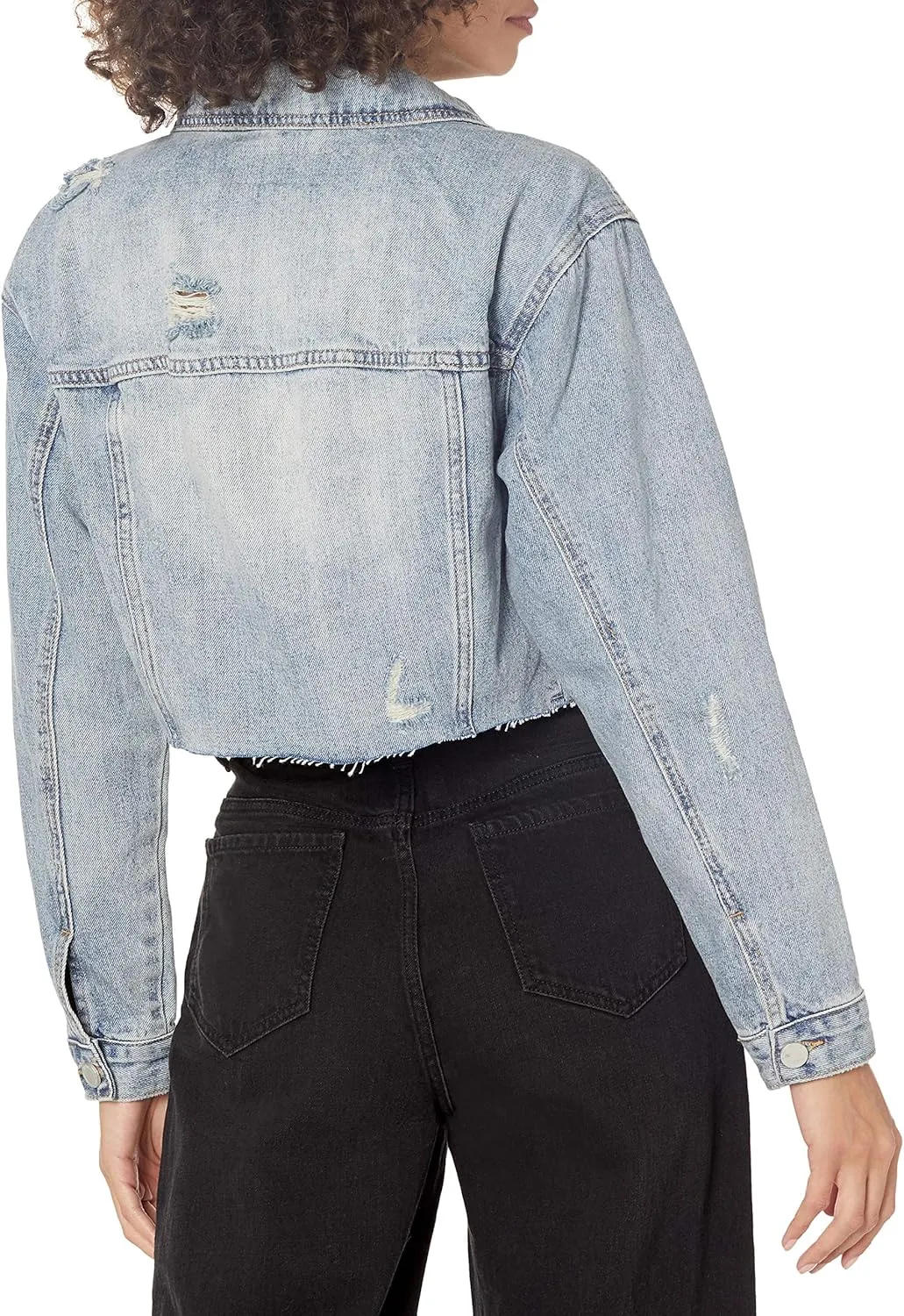 [BLANKNYC] womens Luxury Clothing Denim Trucker Jacket