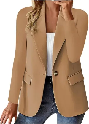 Blazers for Women 2024 Slim Fit Office Blazer Jackets Long Sleeve Open Front Suit Jackets Elegant Business Suits