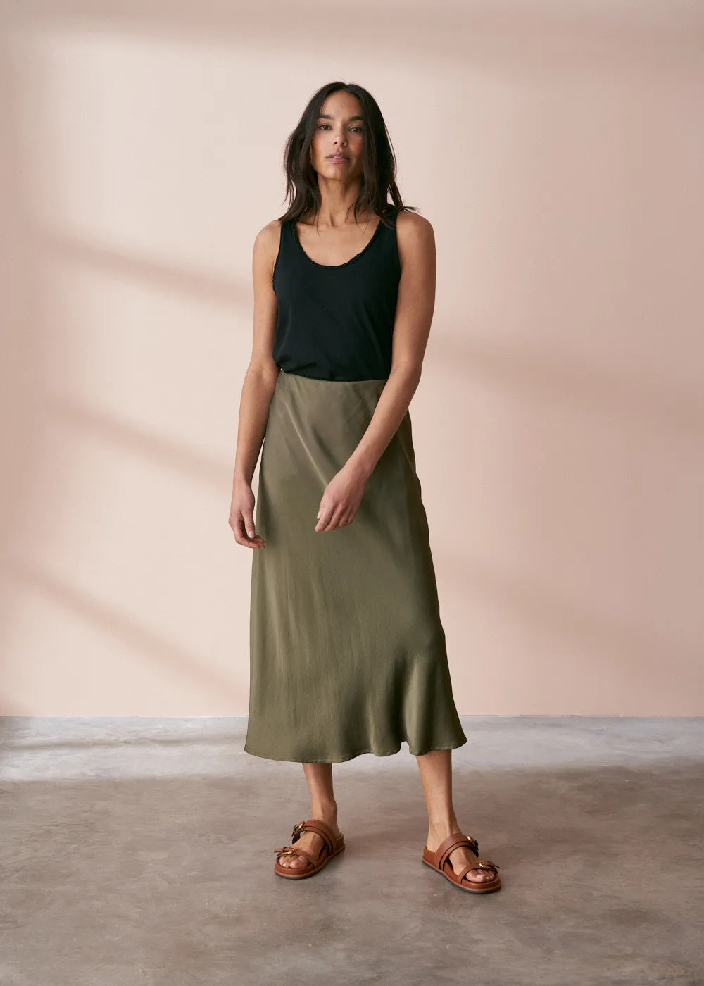 BOBBI BIAS CUT SKIRT