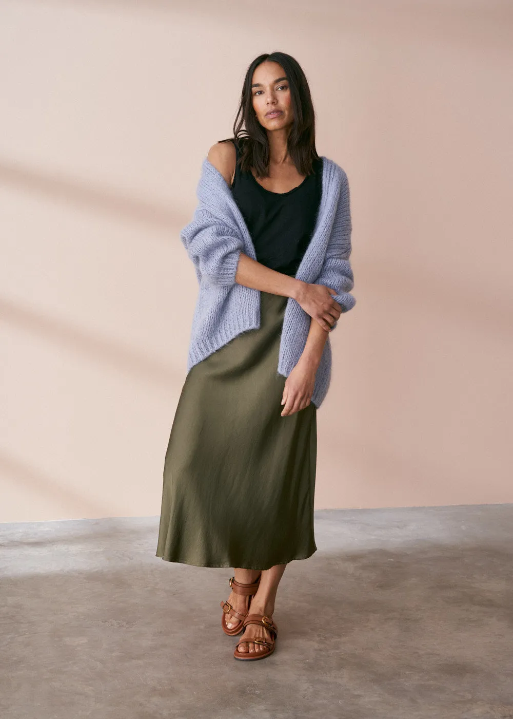BOBBI BIAS CUT SKIRT