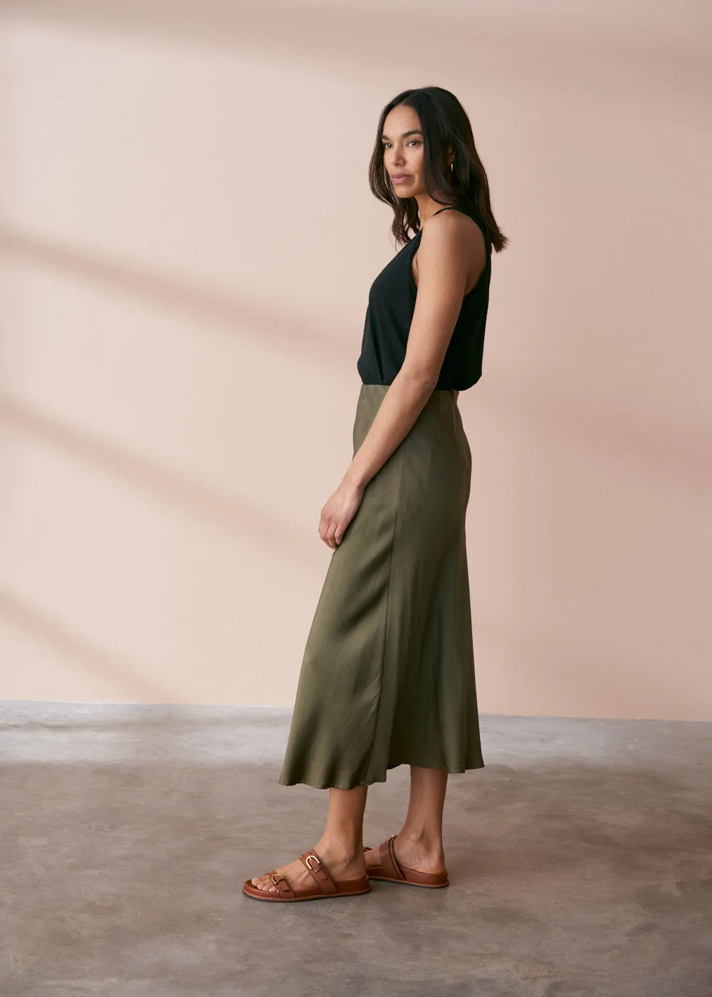 BOBBI BIAS CUT SKIRT