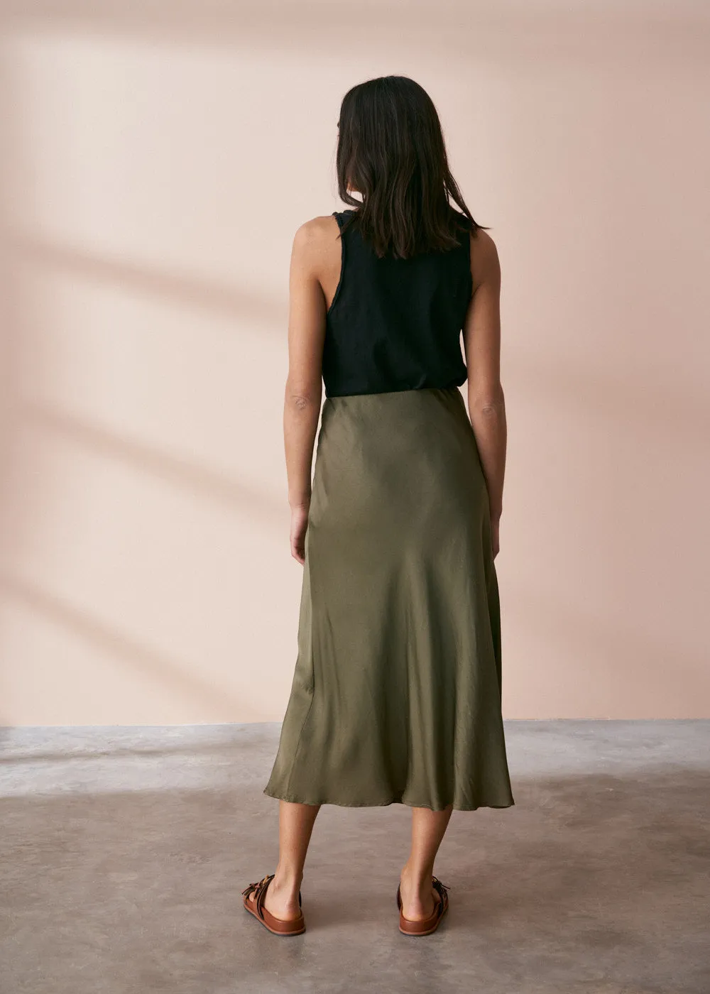 BOBBI BIAS CUT SKIRT