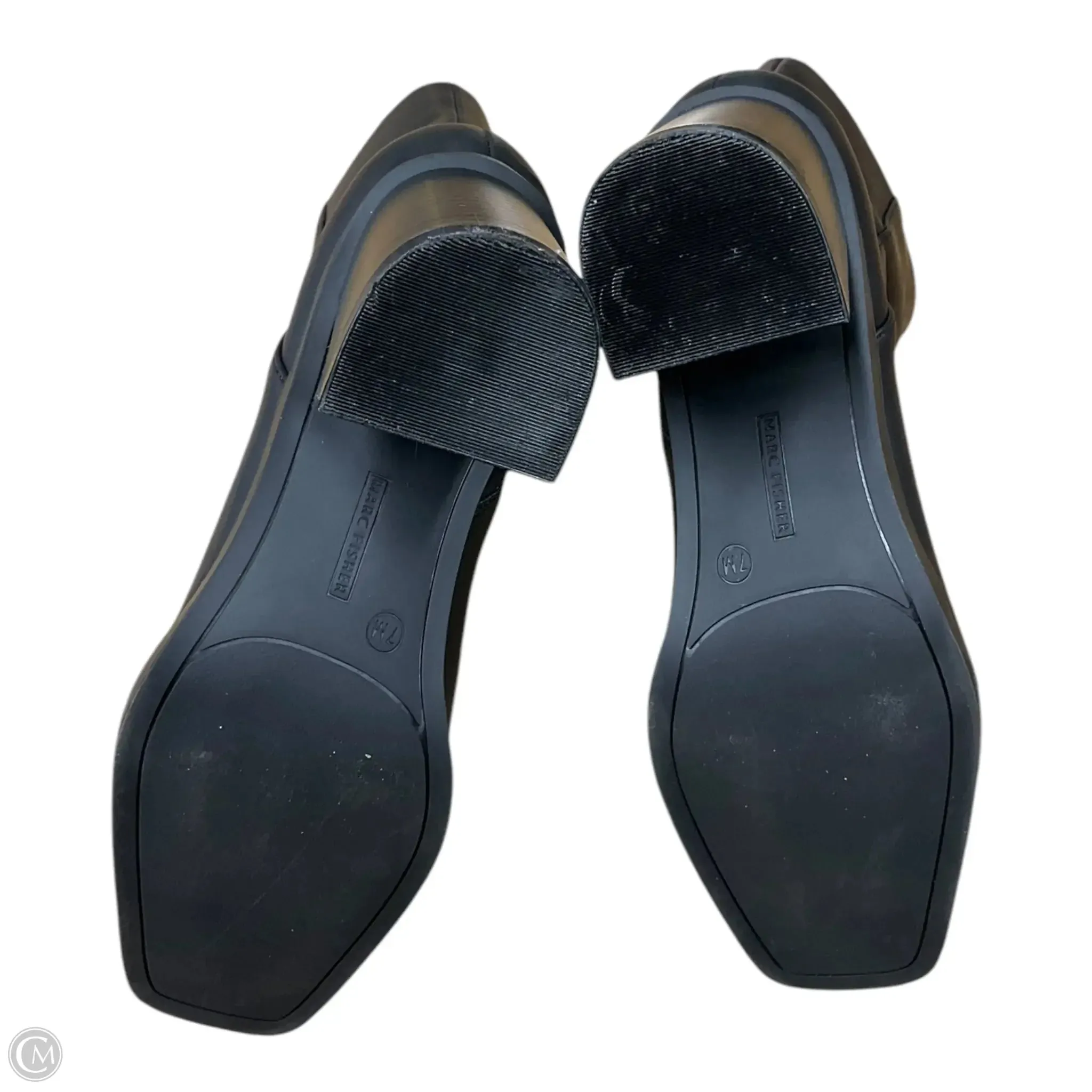 Boots Mid-calf Heels By Marc Fisher In Black, Size: 7