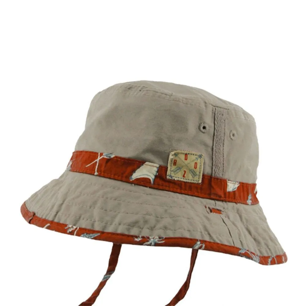Boy's Reversible Bucket Hat - Malakai Red