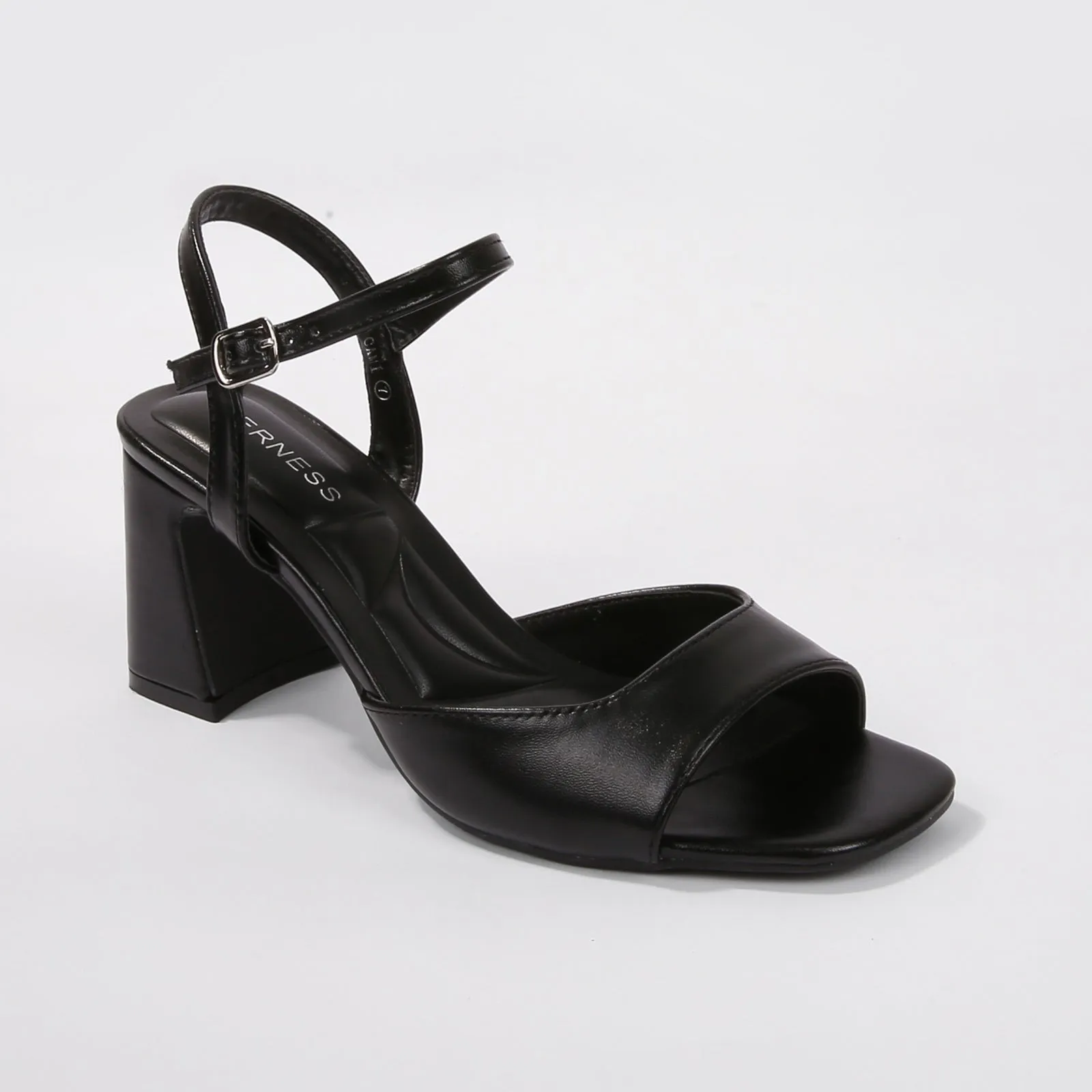 Cami Faux Leather Block Heels