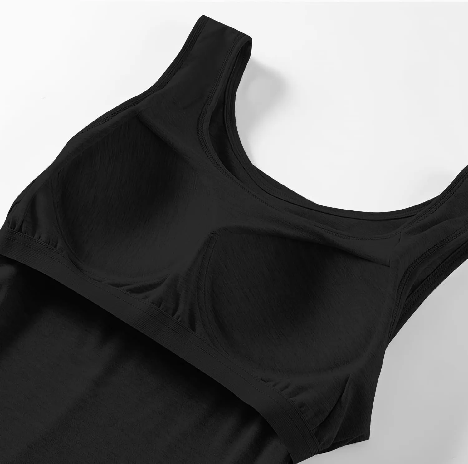 Camisole Tops for Women Built in Bra Spaghetti Strap Workout Yoga Shirts Basic Padded Tank Tops Summer New Camisole