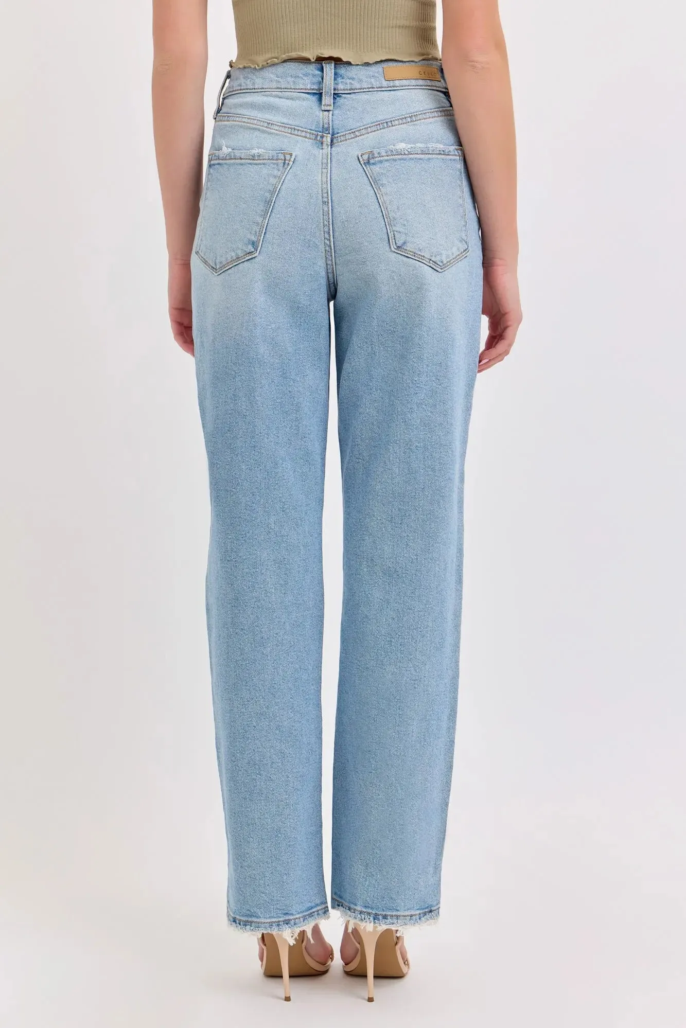 Cello Jeans Diana Super High Dad Jean w/Mini Slip – Vintage & Chic