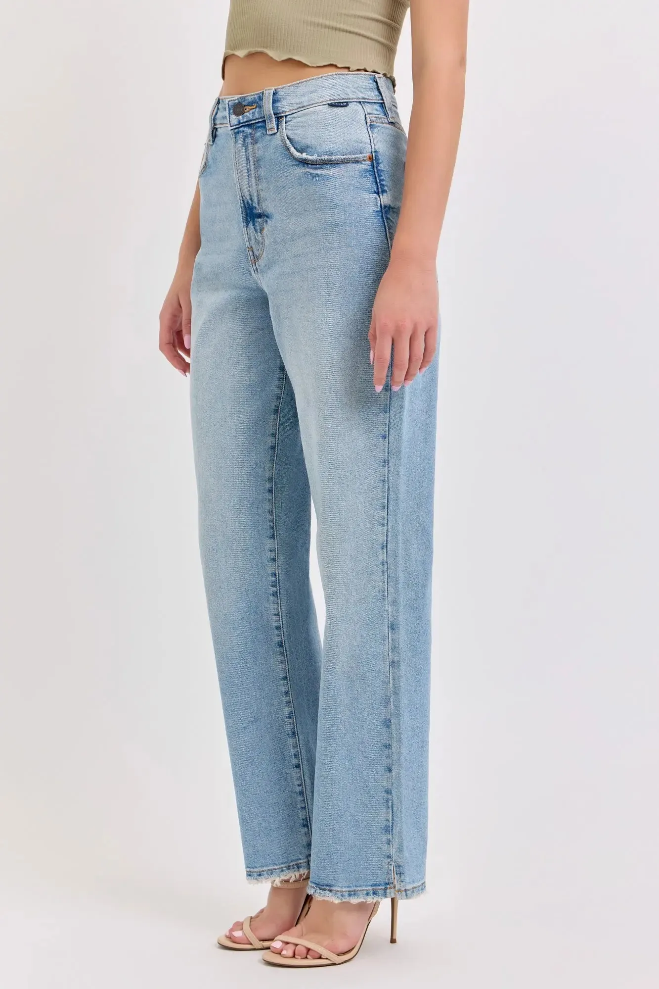 Cello Jeans Diana Super High Dad Jean w/Mini Slip – Vintage & Chic