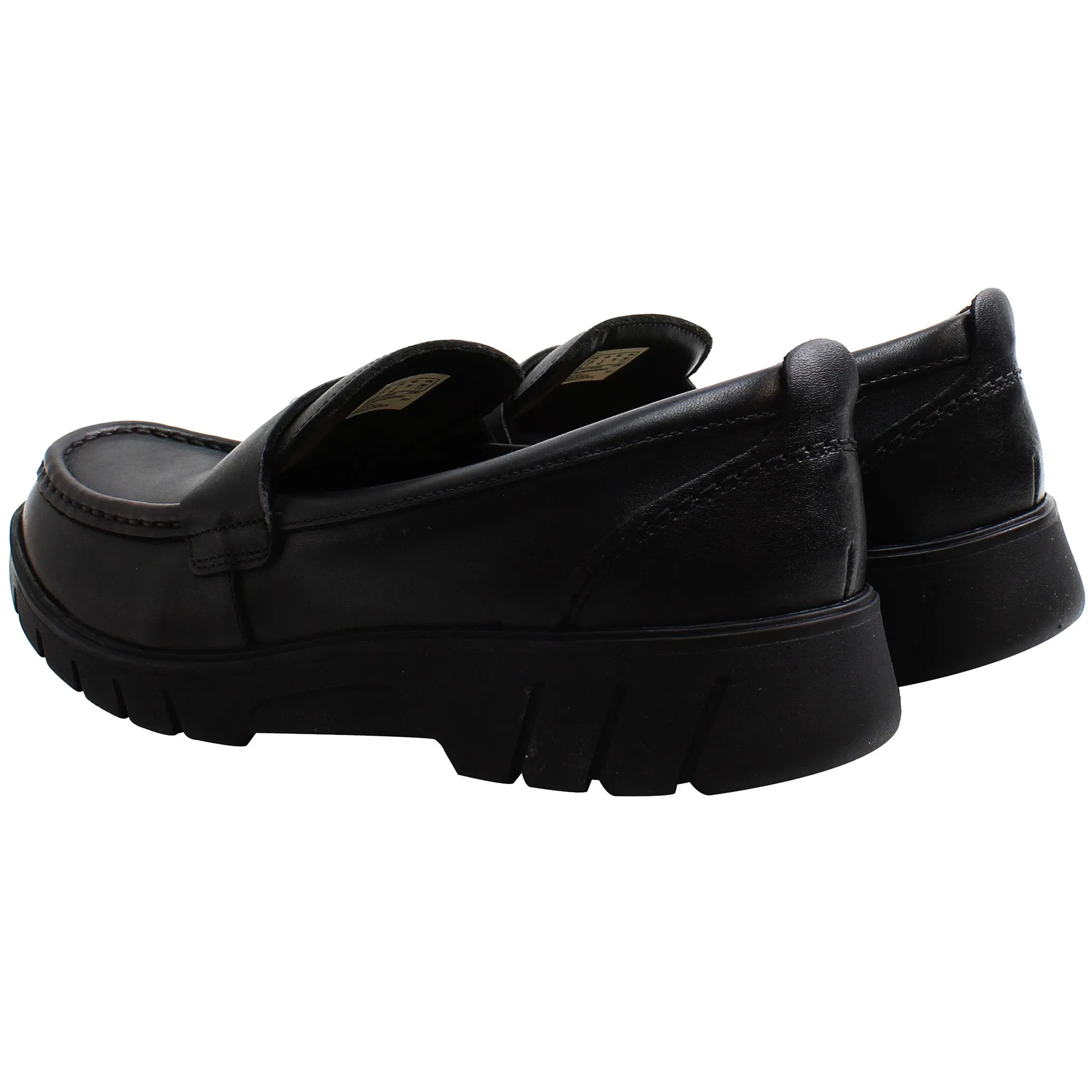 Clarks Branch Kids Black Shoes