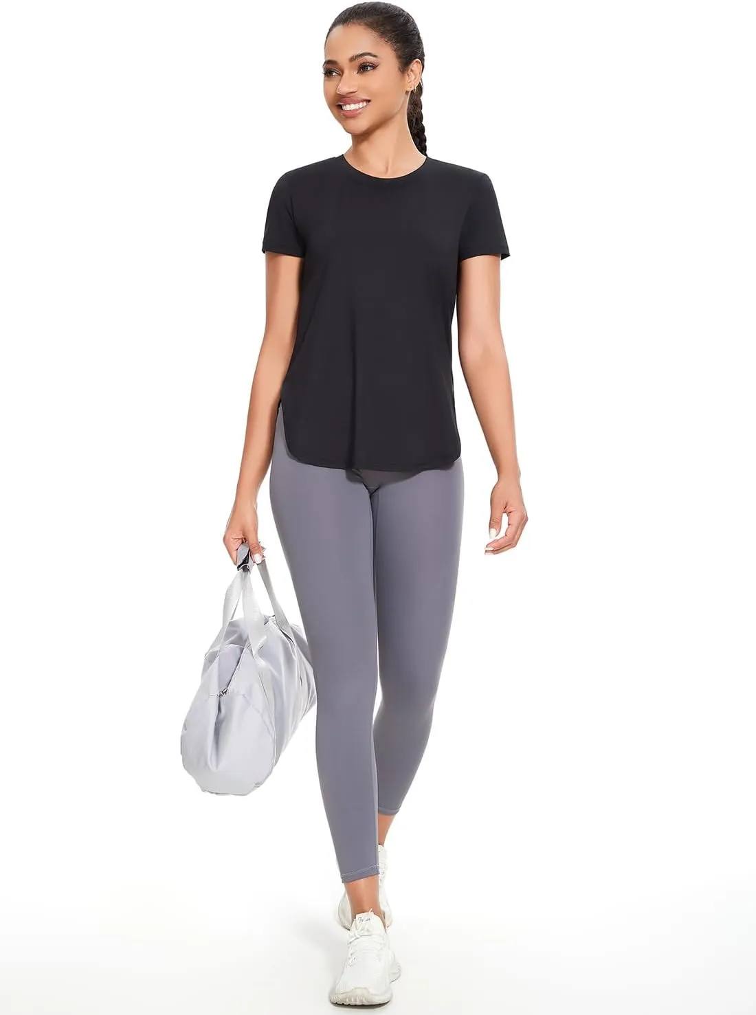 Cosy Pyro 4-Pack Workout Tops for Women UPF 50  Yoga Shirts Short Sleeve Athletic T-Shirts Quick Dry Running Gym Tee