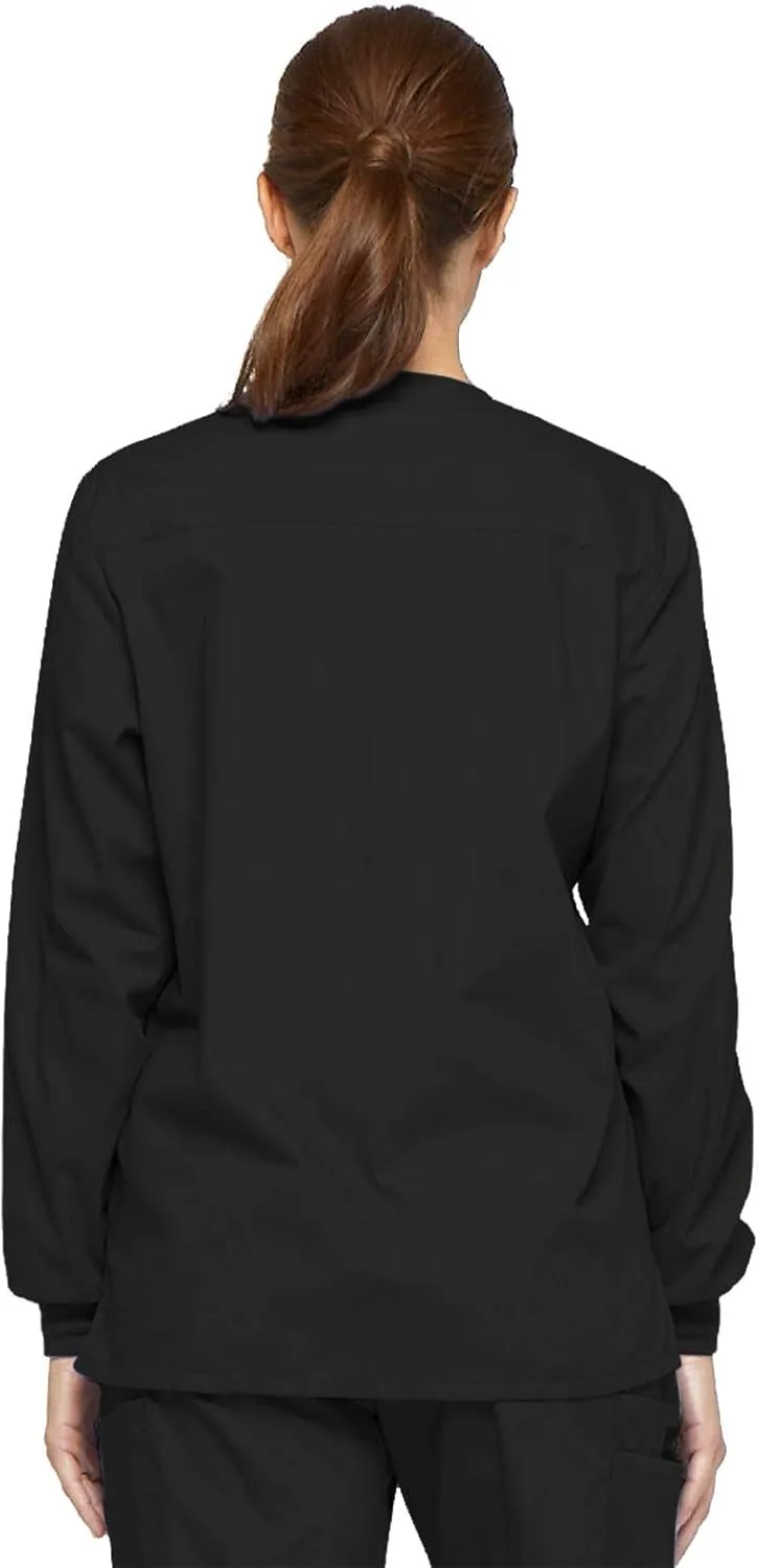 Dickies EDS Signature Scrubs for Women, Snap Front Scrub Jacket in Soft Brushed Poplin 86306