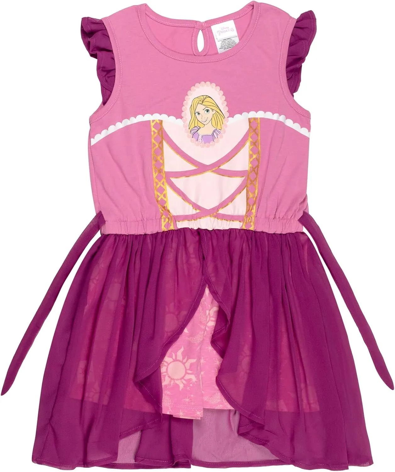Disney Princess Girls Romper With Skirt Overlay Toddler to Big Kid