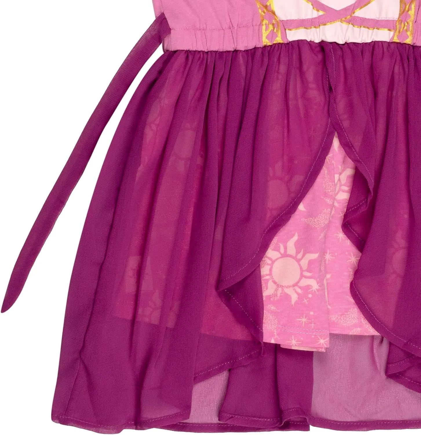 Disney Princess Girls Romper With Skirt Overlay Toddler to Big Kid