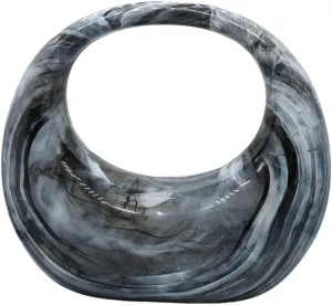 DJBM Crescent Acrylic Clutch Purse Top Handle Moon Hobo Bag Marble Acrylic Evening Handbag for Wedding Party Prom