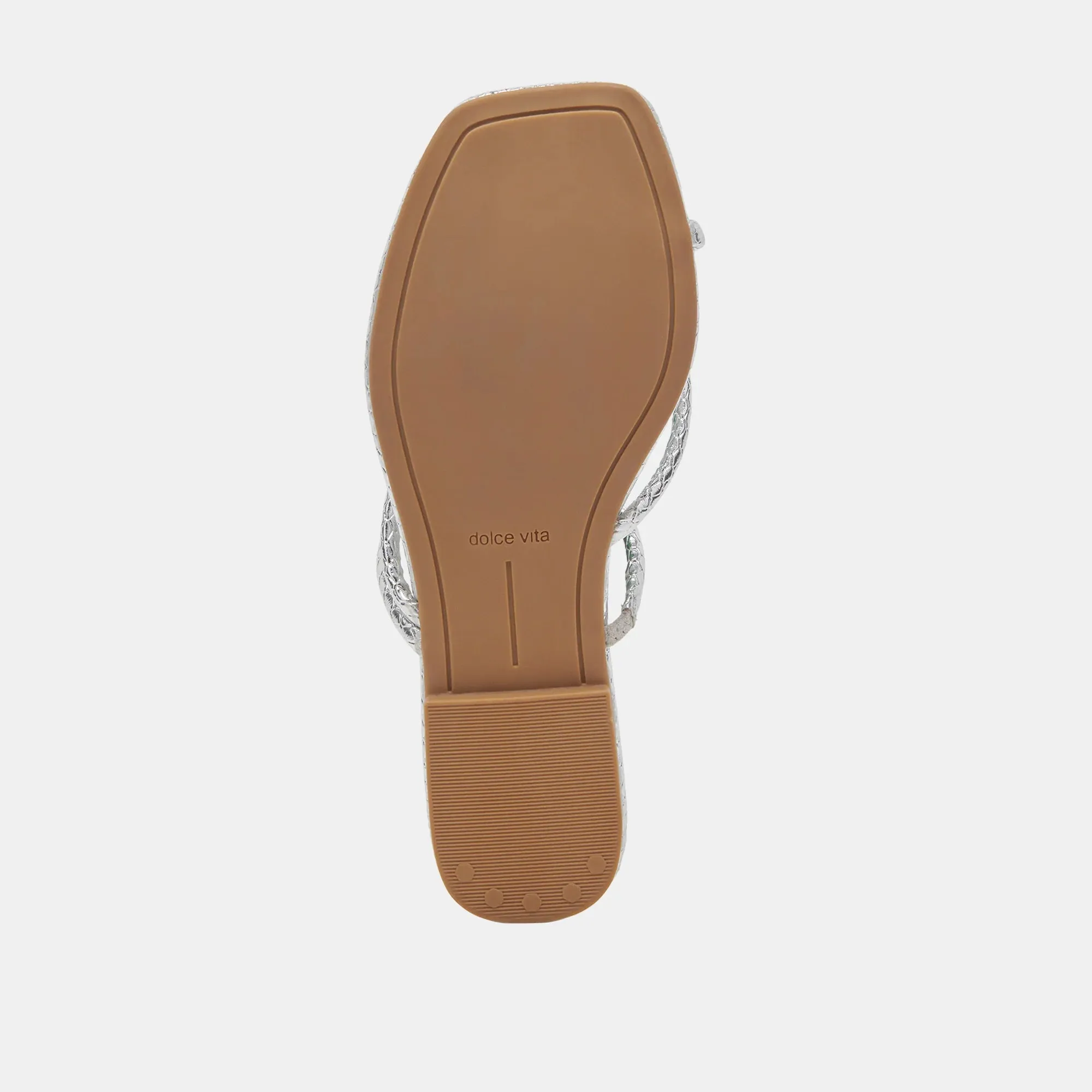 Dolce Vita Leanna Sandal - Silver Embossed Stella