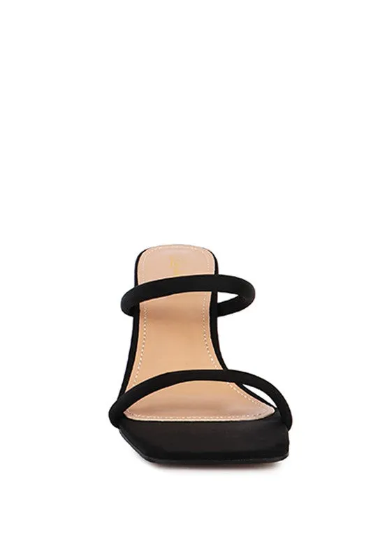 Downtown Experiment Low Heel Sandals