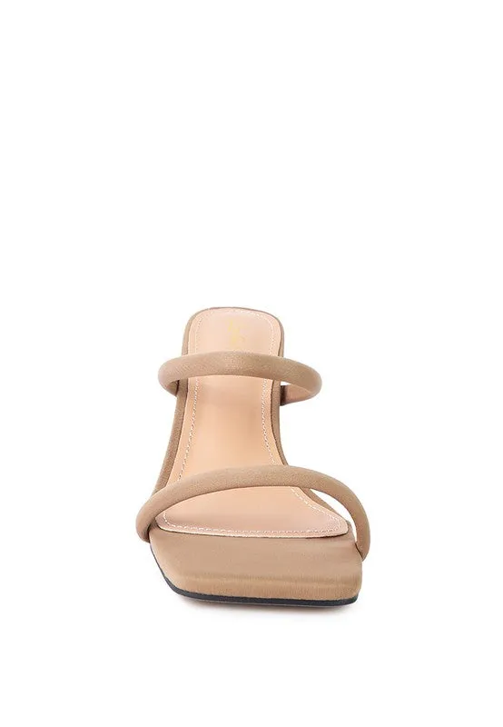 Downtown Experiment Low Heel Sandals