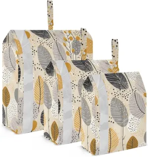 Fall Leaves Packing Cubes for Travel 3 Set Travel Packing Cubes Luggage Bags for Carry On