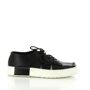 Forte 5030W Black Leather Sneakers