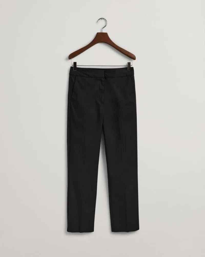 Gant Apparel Womens D1. SLIM CIGARETTE SLACK 19/EBONY BLACK