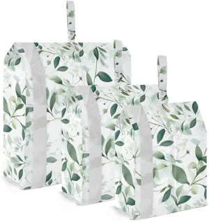 Green Eucalyptus Leave Packing Cubes for Travel 3 Set Packing Cubes Large Luggage Bags for Packing