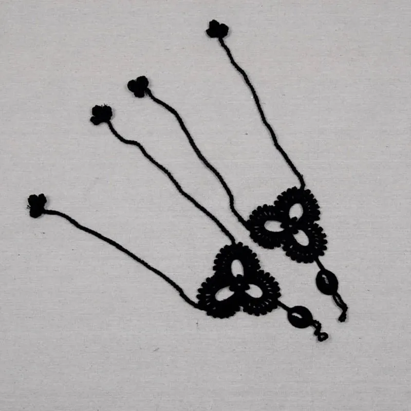 Handmade Organic Cotton Crochet Anklet