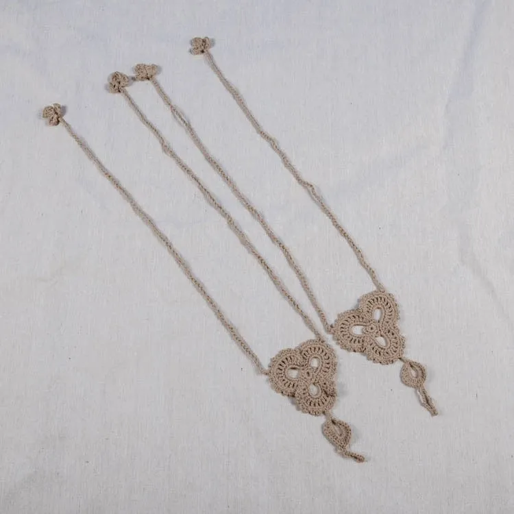Handmade Organic Cotton Crochet Anklet