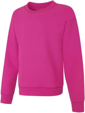 Hanes Girls' Ecosmart Crewneck Sweatshirt, Soft Midweight Fleece Pullover For Girls'
