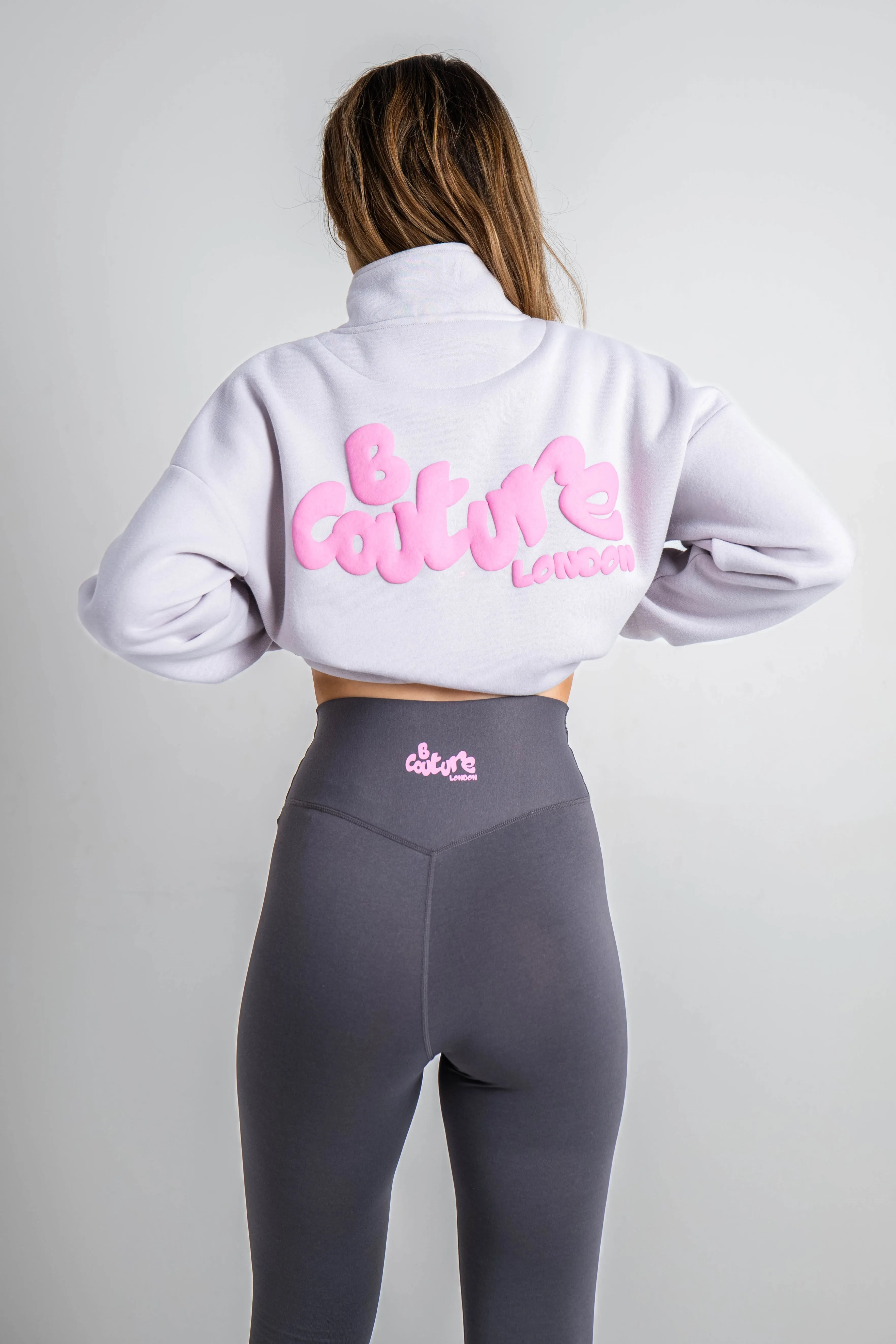 Hatherley Half-Zip Sweatshirt & Leggings Set -  Metal Grey / Charcoal