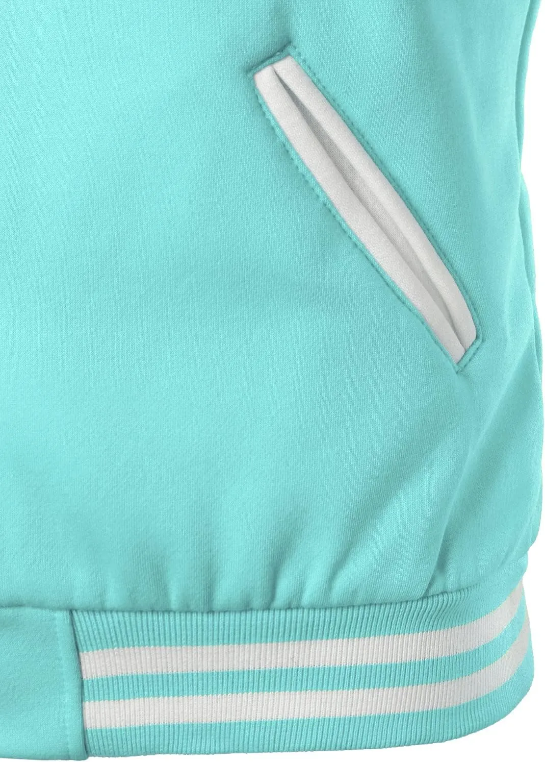 HOOD CREW Mans Varsity Baseball Jacket Cotton Blend Letterman Jackets
