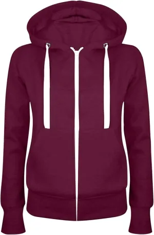Hoodies For Women Zip Up Oversized Hooded Sweatshirt Long Sleeve Fleece Jacket With Pockets Fall Fashion Outfits 2023