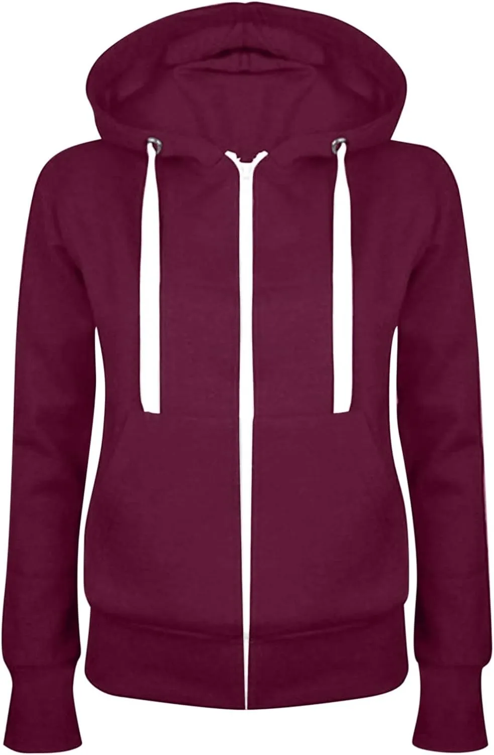 Hoodies For Women Zip Up Oversized Hooded Sweatshirt Long Sleeve Fleece Jacket With Pockets Fall Fashion Outfits 2023